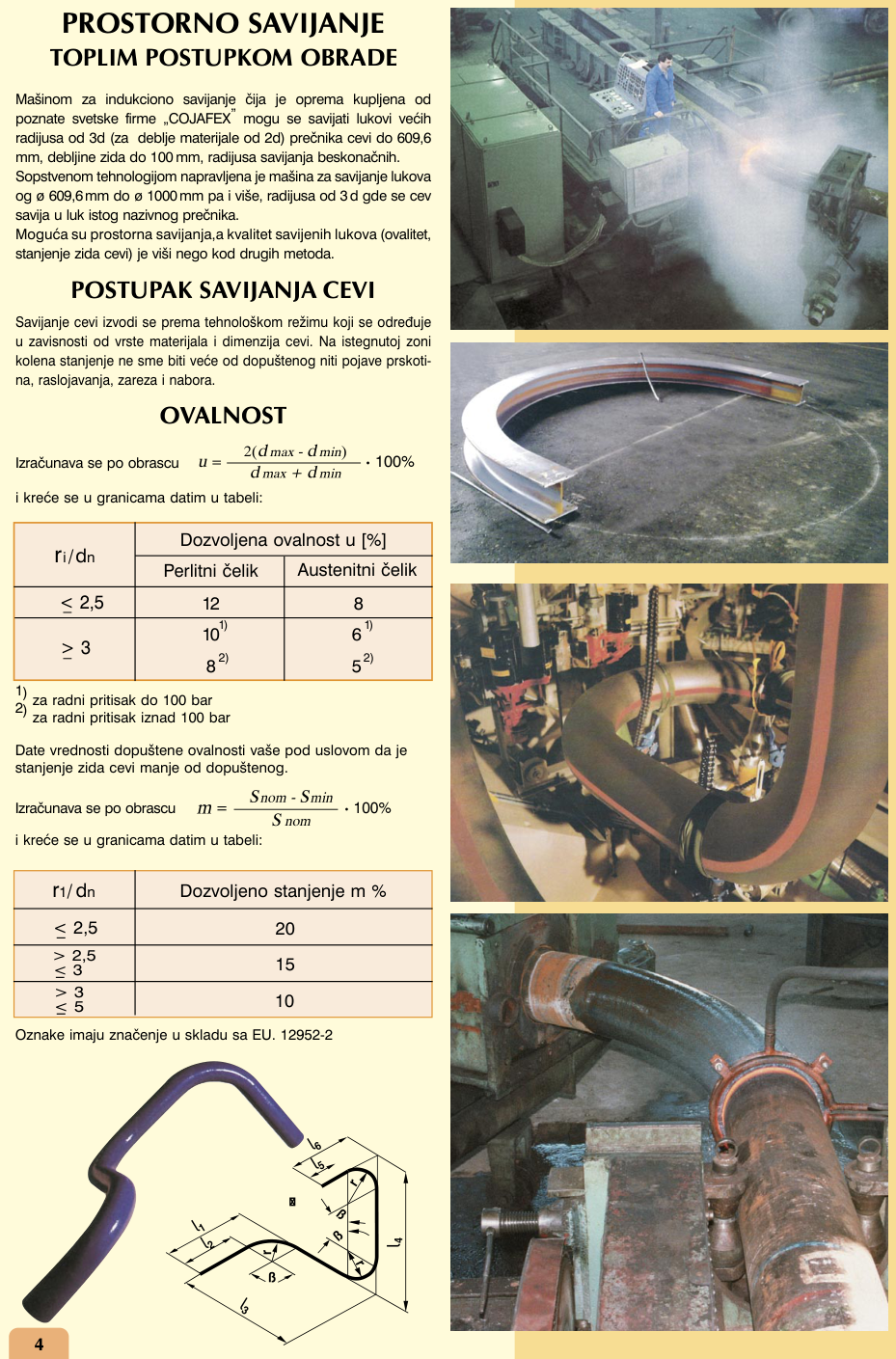 Standard pipe bend